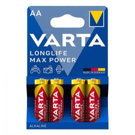 VARTA 4 Piles alcaline Longlife Max Power 1,5V LR06-AA - 4706101404