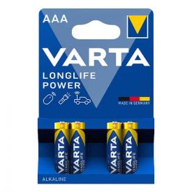 VARTA 4 Piles alcaline Longlife Power  1,5V LR03-AAA - 4903121414