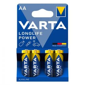 VARTA 4 Piles alcaline Longlife Power 1,5V LR06-AA - 4906121414