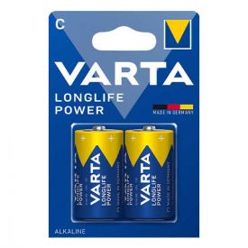 VARTA 2 Piles alcaline Longlife Power 1,5V LR14 - 4914121412