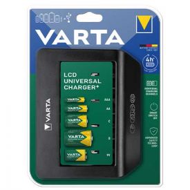 VARTA chargeur de piles Universal avec écran LCD (sans accu) - 57688101401