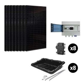 VOLTEC Kit solaire autoconsommation 3000W + micro-onduleur ENPHASE - Toit plat
