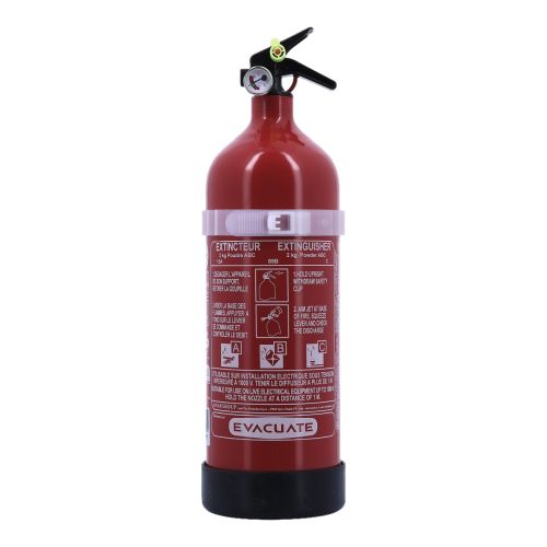 ANGELEYE Extincteur poudre ABC avec manomètre - 2KG