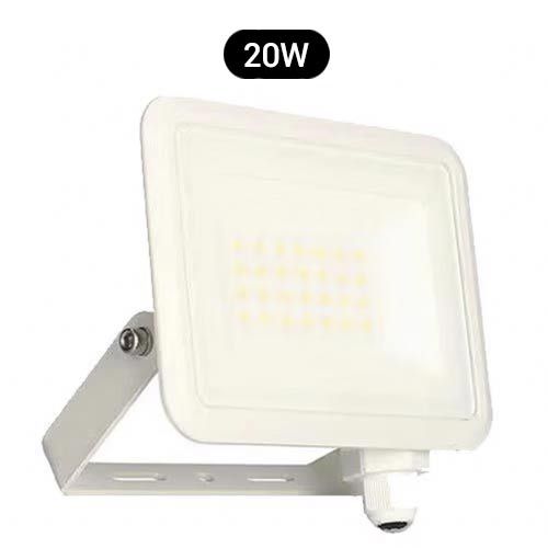 ARLUX Projecteur extérieur blanc LED Kreon 2 extra plat 230V 20W 2000lm 4000K