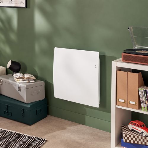 Radiateur connecté ATLANTIC Agilia+ chaleur douce horizontal blanc carat 1500W - 503130