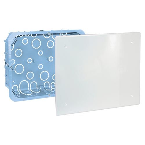 EUROHM XL Pro Boîte de dérivation pour placo® 250x190x50mm coloris orange + couvercle blanc
