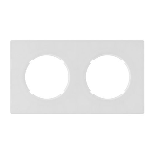 Plaque de finition double blanche horizontale Fontini Dom