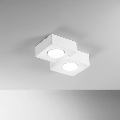 Plafonnier GX53 INTEC Blanc ATHEN - I-ATHEN-Q2