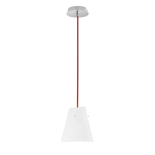 Suspension E27 LUCE DESIGN Blanc Rouge ERMES - I-ERMES-S1