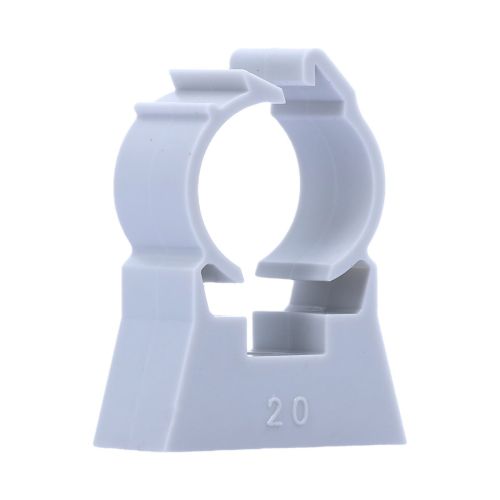 Fixation simple ING FIXATIONS Rapid Tub pour tube IRL D20 avec vis inox sur tôle et bardage