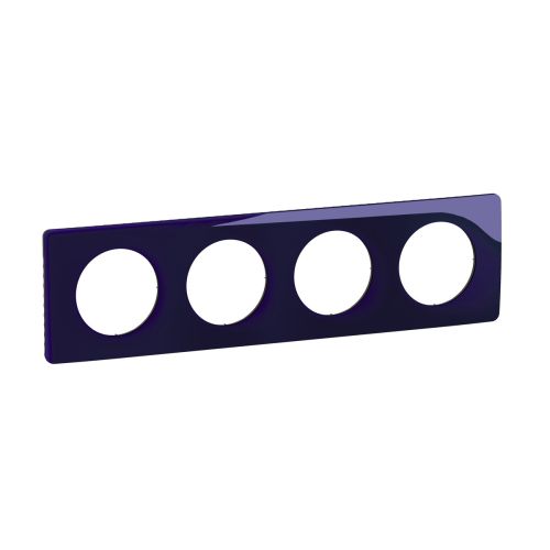 plaque 4 postes bleu de four legrand celiane