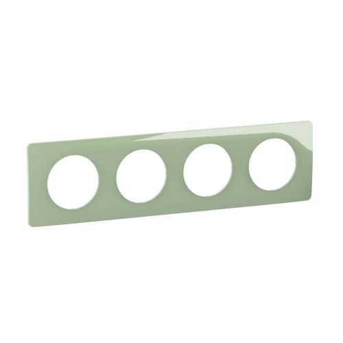 Céliane Plaque quadruple vert celadon V2, schéma de dimensions.