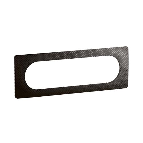 Céliane Plaque 6 à 8 modules noir météore V2, visuel produit sur fond blanc.