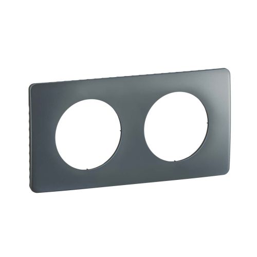 Céliane Plaque double bleu orage V2, visuel produit sur fond blanc.