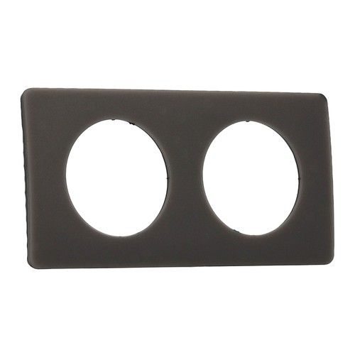 Plaque double gris cendré LEGRAND Céliane CP1002