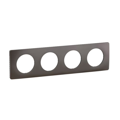 Plaque quadruple gris cendre LEGRAND Céliane