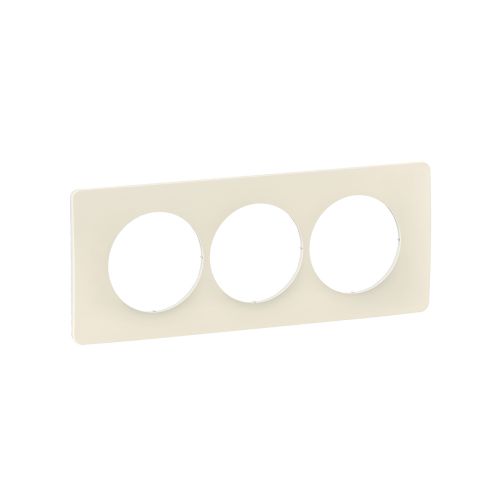 Plaque triple blanc amande E57 LEGRAND Céliane