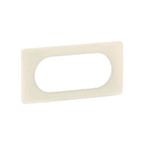 Plaque 4 à 5 modules blanc amande LEGRAND Céliane