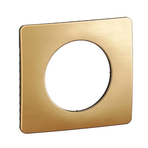 Plaque simple laiton satine LEGRAND Céliane