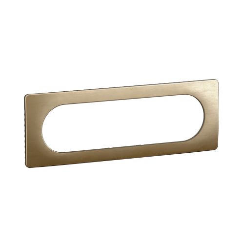 Plaque de finition pour 6 à 8 modules Legrand Céliane coloris bronze satiné