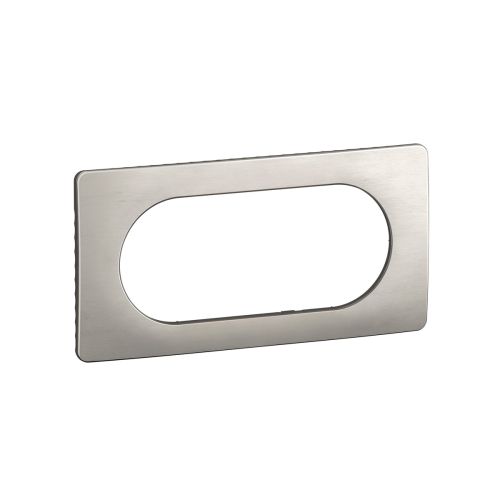 Plaque de finition pour 4 à 5 modules Legrand Céliane coloris alu satiné
