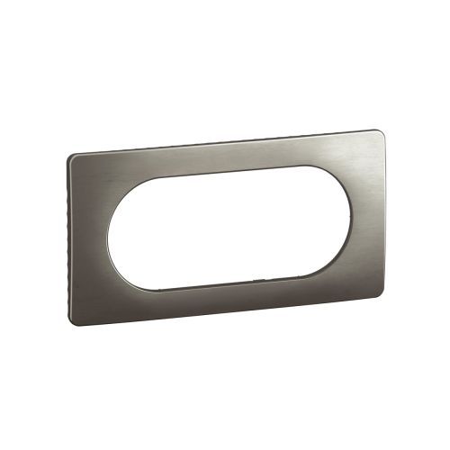 Plaque 4 à 5 modules acier satiné LEGRAND Céliane