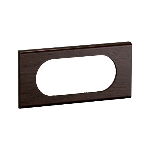 Plaque 4 à 5 modules frêne wengué LEGRAND Céliane