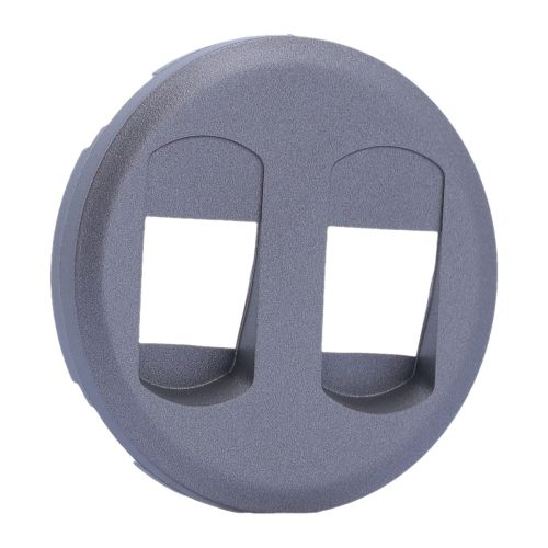 Enjoliveur prise haut-parleur double titanium LEGRAND Céliane
