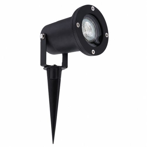 Spot extérieur sur piquet PHILIPS MyGarden IP44 230V GU10 avec ampoule 4,6W 395lm 2700K noir
