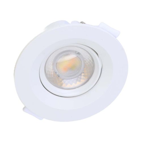 Spot LED encastrable orientable 230V 9W 900lm 3CCT 100mm blanc