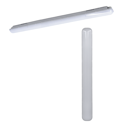 Réglette LED intégrée étanche 230V 50W 5115lm 4000K 150cm grise