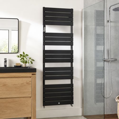 Sèche-serviettes 1000W gris ardoise THERMOR Riviera 2 - photo ambiance salle de bain