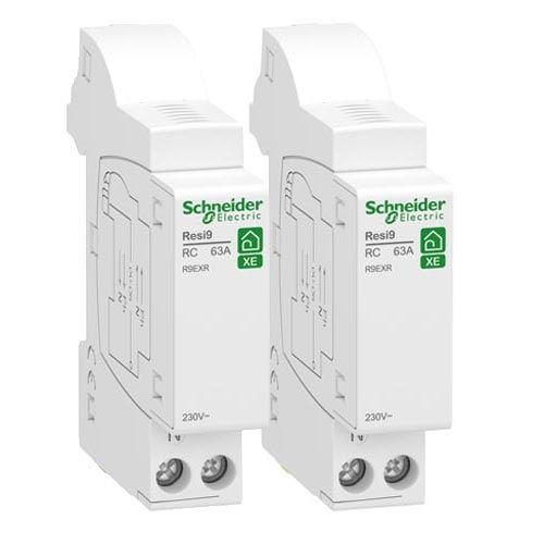 SCHNEIDER Resi9 XE Lot de 2 modules de repiquage 63A auto/vis - R9EXR