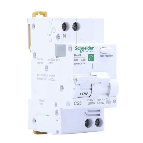 Disjoncteur différentiel SCHNEIDER Resi9 25A 30mA type FSI 230V