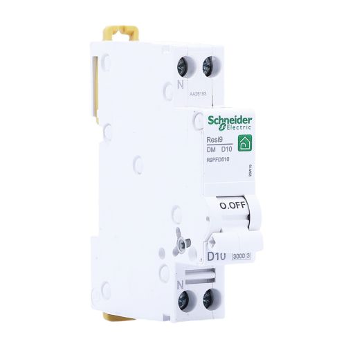 Disjoncteur 10A Ph+N courbe D 3kA 230V SCHNEIDER Resi9 XP