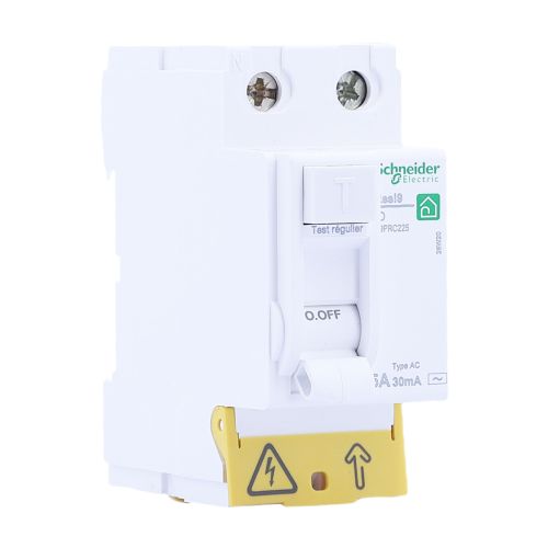 Interrupteur différentiel 25A 30mA type AC 230V SCHNEIDER Resi9 XP
