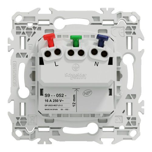 Prise électrique SCHNEIDER UNICA Blanc Avec Support Et Plaque - Occasion Sans Emballage