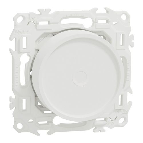 variateur rotatif Schneider Wiser Odace blanc