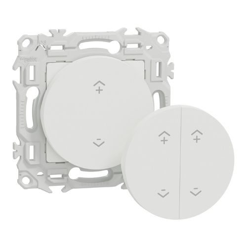 Interrupteur centralisé Schneider Wiser Odace blanc + 2 enjoliveurs