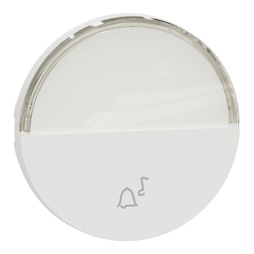 enjoliveur avec porte-étiquette Schneider Odace blanc