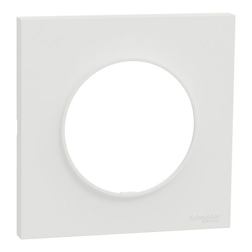 plaque de finition 1 poste Schneider Odace® blanche