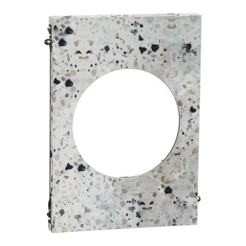 plaque de finition centrale Schneider Odace Architecte effet Terrazzo