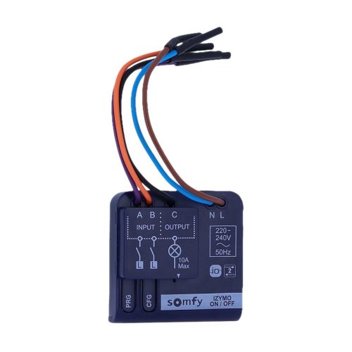 Micro module d'éclairage ON/OFF SOMFY IO Izymo