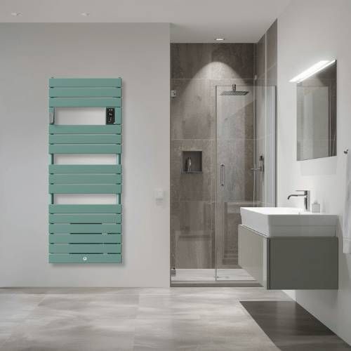 sèche serviettes électrique Thermor Riviera 2 avec soufflerie 1500W vert eucalyptus - photo intérieur