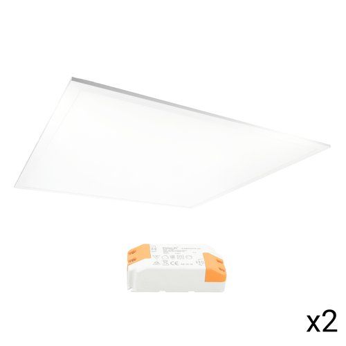 Plafonnier LED 600x600 Vision-el + alimentation