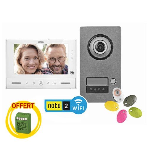 kit portier vidéo Note 2 d'Urmet avec moniteur wifi 7"