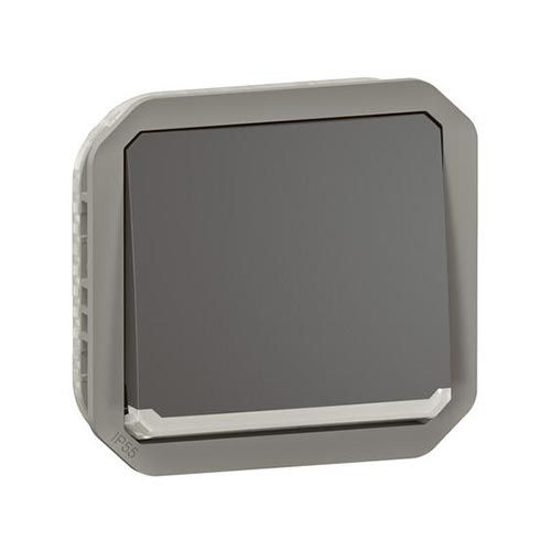 Interrupteur Avec Led, Linea, Simple, Noir, Poussoir X3, Noir, L14cm, H9cm - Vimar - Luminaires