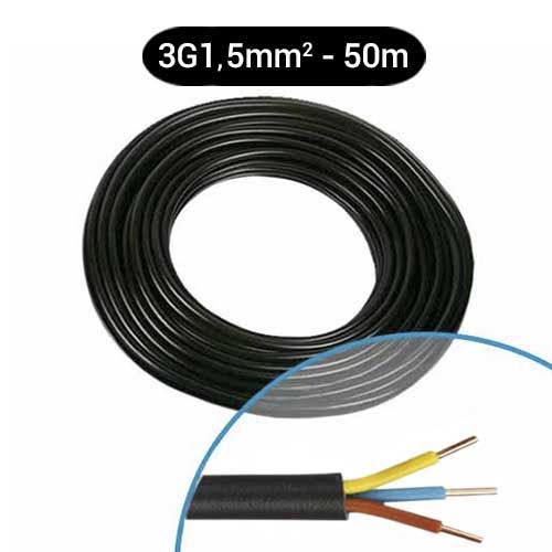 Cable R2V 3G1.5mm2 couronne 50m