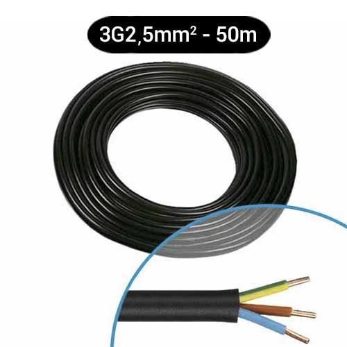 Cable R2V 3G2.5mm2 couronne 50m