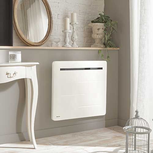 Radiateur à Inertie Céramique 1500 W Warm Tech | IP24, Fil Pilote 6 Ordres | Chaleur Douce Et Constante, économique